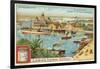 Entrance to the Suez Canal, Port Said, Egypt-null-Framed Premium Giclee Print