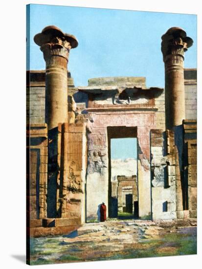 Entrance to the Temple of Medinet Habu, Egypt, 20th Century-null-Stretched Canvas