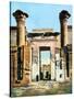 Entrance to the Temple of Medinet Habu, Egypt, 20th Century-null-Stretched Canvas