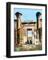 Entrance to the Temple of Medinet Habu, Egypt, 20th Century-null-Framed Giclee Print