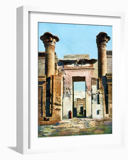 Entrance to the Temple of Medinet Habu, Egypt, 20th Century-null-Framed Giclee Print