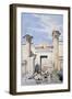Entrance to the Temple of Ramses Iii, Egypt, 19th Century-GF Weston-Framed Giclee Print