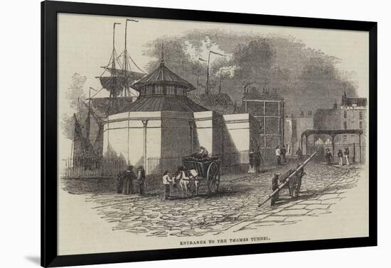 Entrance to the Thames Tunnel-null-Framed Giclee Print