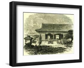 Entrance to the Tomb of the Ming Dynasty Beijing Peking 1866-null-Framed Premium Giclee Print