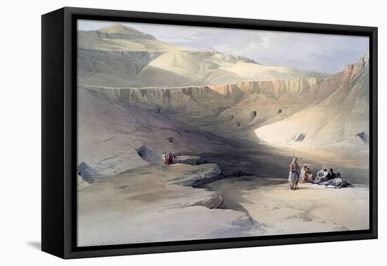 Entrance to the Tombs of the Kings of Thebes, Bab-El-Malouk, 19th Century-David Roberts-Framed Stretched Canvas