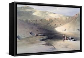 Entrance to the Tombs of the Kings of Thebes, Bab-El-Malouk, 19th Century-David Roberts-Framed Stretched Canvas
