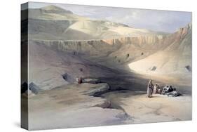 Entrance to the Tombs of the Kings of Thebes, Bab-El-Malouk, 19th Century-David Roberts-Stretched Canvas