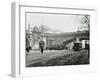 Entrance to the Tram Tunnel by Waterloo Bridge, London, 1908-null-Framed Premium Photographic Print