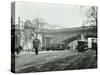 Entrance to the Tram Tunnel by Waterloo Bridge, London, 1908-null-Stretched Canvas