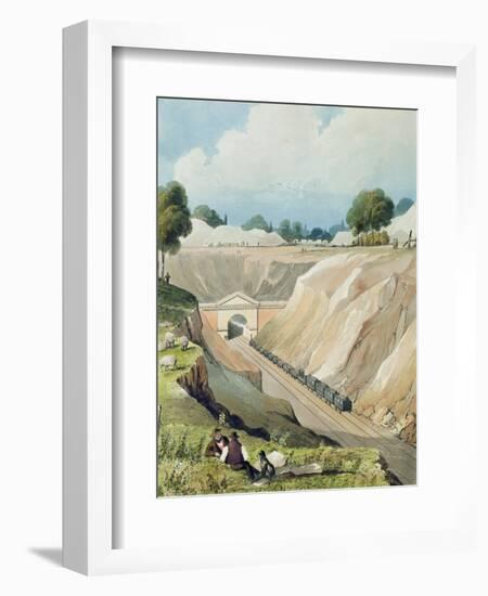 Entrance to the Tunnel at Watford-Thomas Talbot Bury-Framed Giclee Print