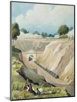 Entrance to the Tunnel at Watford-Thomas Talbot Bury-Mounted Giclee Print