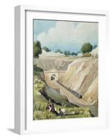 Entrance to the Tunnel at Watford-Thomas Talbot Bury-Framed Giclee Print