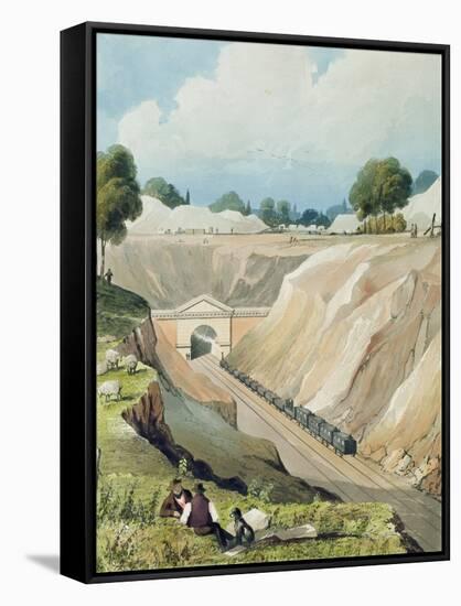 Entrance to the Tunnel at Watford-Thomas Talbot Bury-Framed Stretched Canvas