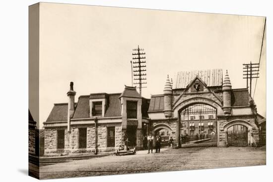 Entrance to the Union Stockyards, Chicago, 1890s-null-Stretched Canvas