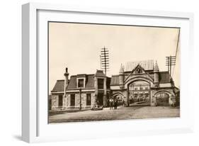 Entrance to the Union Stockyards, Chicago, 1890s-null-Framed Giclee Print