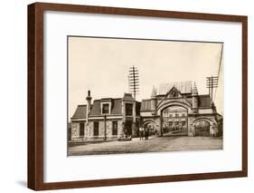 Entrance to the Union Stockyards, Chicago, 1890s-null-Framed Giclee Print