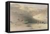 Entrance to the Valley of the Kings, from Egypt and Nubia, Engraved by Louis Haghe-David Roberts-Framed Stretched Canvas