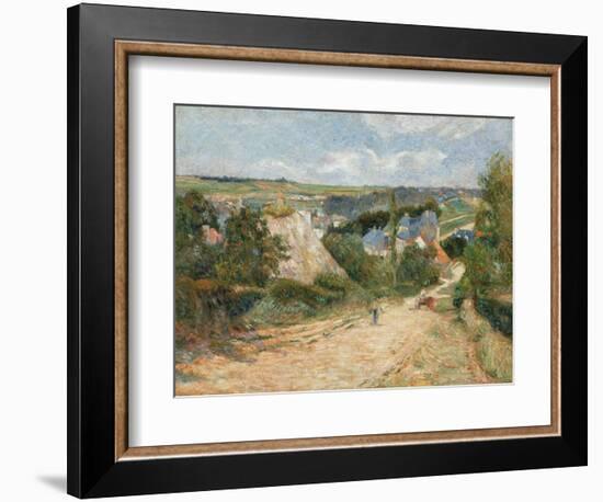 Entrance to the Village of Osny by Paul Gauguin-Paul Gauguin-Framed Giclee Print