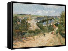 Entrance to the Village of Osny by Paul Gauguin-Paul Gauguin-Framed Stretched Canvas