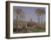 Entrance to the Village of Voisins, Yvelines, 1872-Camille Pissarro-Framed Giclee Print