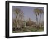 Entrance to the Village of Voisins, Yvelines, 1872-Camille Pissarro-Framed Giclee Print