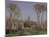 Entrance to the Village of Voisins, Yvelines, 1872-Camille Pissarro-Mounted Giclee Print