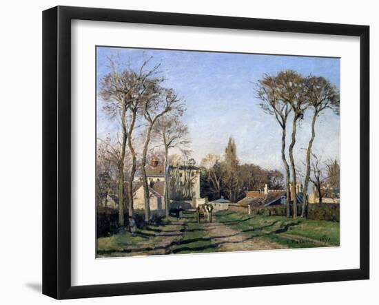 Entrance to the Village of Voisins, Yvelines, 1872-Pierre-Auguste Renoir-Framed Giclee Print