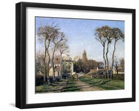 Entrance to the Village of Voisins, Yvelines, 1872-Pierre-Auguste Renoir-Framed Giclee Print