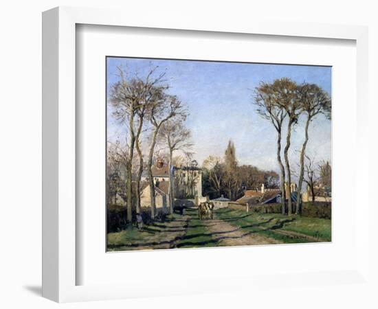 Entrance to the Village of Voisins, Yvelines, 1872-Pierre-Auguste Renoir-Framed Giclee Print