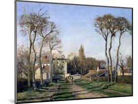 Entrance to the Village of Voisins, Yvelines, 1872-Pierre-Auguste Renoir-Mounted Giclee Print