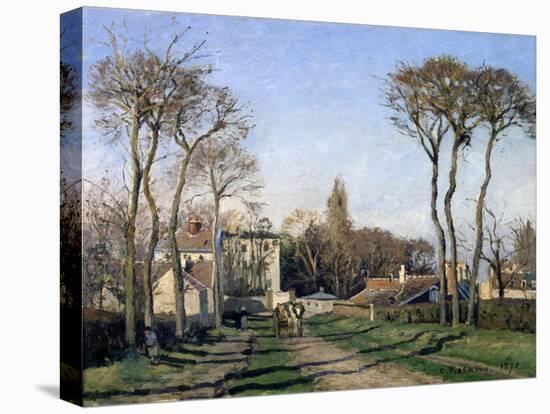 Entrance to the Village of Voisins, Yvelines, 1872-Pierre-Auguste Renoir-Stretched Canvas