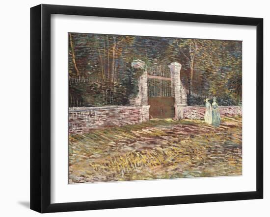 Entrance to the Voyer-D'Argenson Park at Asnieres-Vincent van Gogh-Framed Giclee Print