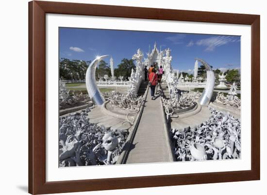 Entrance to the Wat Rong Khun (White Temple)-Stuart Black-Framed Photographic Print