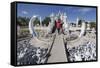 Entrance to the Wat Rong Khun (White Temple)-Stuart Black-Framed Stretched Canvas