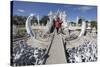 Entrance to the Wat Rong Khun (White Temple)-Stuart Black-Stretched Canvas