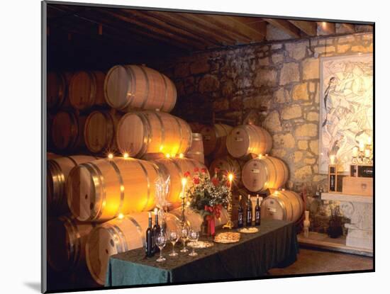 Entrance to the Wine Caves at the Del Dotto Winery, Napa Valley Wine Country, California, USA-John Alves-Mounted Premium Photographic Print