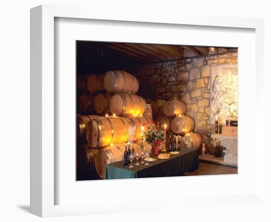 Entrance to the Wine Caves at the Del Dotto Winery, Napa Valley Wine Country, California, USA-John Alves-Framed Photographic Print