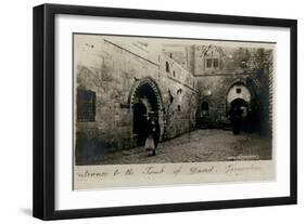 Entrance to Tomb of David, Jerusalem-null-Framed Photographic Print