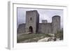 Entrance View of Chateau De Puivert, Languedoc-Roussillon. France, 13th-14th Century-null-Framed Giclee Print