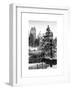 Entrance View to the Wollman Skating Rink of Central Park with a Snow Lamppost-Philippe Hugonnard-Framed Art Print