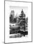 Entrance View to the Wollman Skating Rink of Central Park with a Snow Lamppost-Philippe Hugonnard-Mounted Art Print