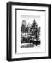 Entrance View to the Wollman Skating Rink of Central Park with a Snow Lamppost-Philippe Hugonnard-Framed Art Print