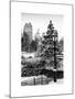 Entrance View to the Wollman Skating Rink of Central Park with a Snow Lamppost-Philippe Hugonnard-Mounted Art Print