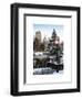 Entrance View to the Wollman Skating Rink of Central Park with a Snow Lamppost-Philippe Hugonnard-Framed Art Print