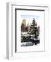 Entrance View to the Wollman Skating Rink of Central Park with a Snow Lamppost-Philippe Hugonnard-Framed Art Print