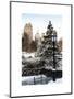 Entrance View to the Wollman Skating Rink of Central Park with a Snow Lamppost-Philippe Hugonnard-Mounted Art Print