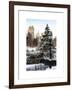 Entrance View to the Wollman Skating Rink of Central Park with a Snow Lamppost-Philippe Hugonnard-Framed Art Print