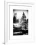 Entrance View to the Wollman Skating Rink of Central Park with a Snow Lamppost-Philippe Hugonnard-Framed Art Print