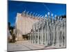 Entrance with Urban Lights Sculptures in an Art Museum, Los Angeles County Museum of Art-null-Mounted Photographic Print