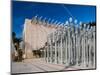 Entrance with Urban Lights Sculptures in an Art Museum, Los Angeles County Museum of Art-null-Mounted Photographic Print